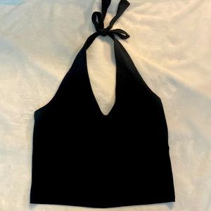Black cute summer crop top